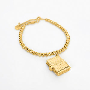 Secret Scriptures Bracelet: Faith - Gold